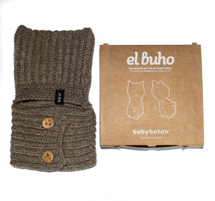 gorro de lana el buho beige babyboton