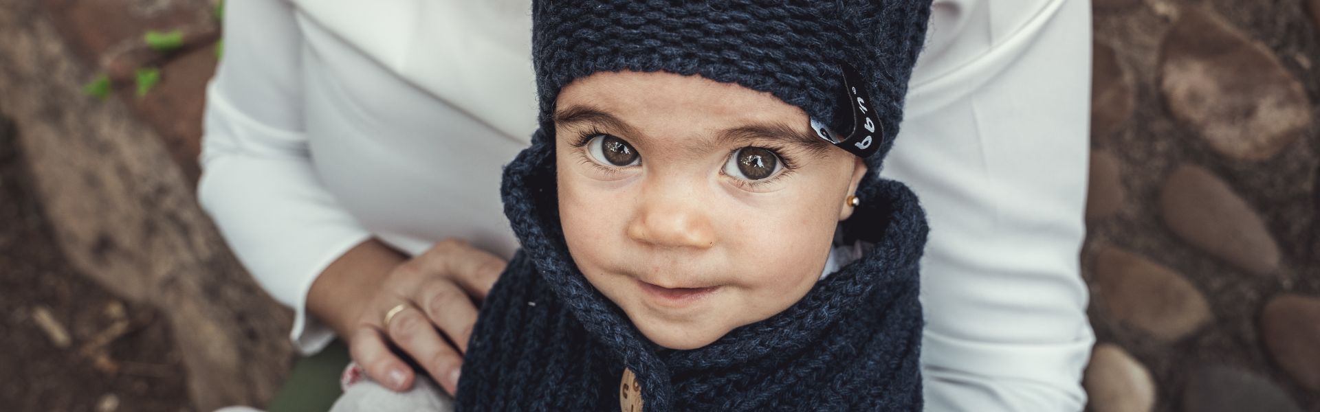 gorro de lana con cuello de máxima calidad para bebé de 2 a 10 meses
